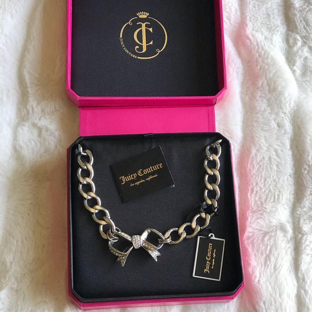 New!Juicy couture bow necklace - Picture 1 of 7